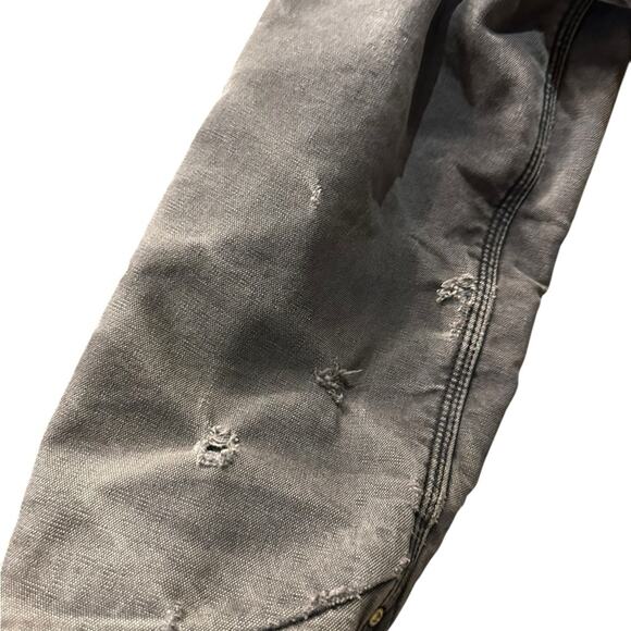 Vintage Carhartt Blanket Lined Chore Coat Heavily Distressed Brass Button XL - Picture 7 of 12